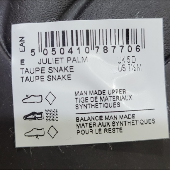 Clarks Collection Juliet Palm Taupe Snake Print Loafers - Picture 9 of 9